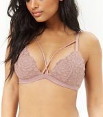Bralette de encaje bordado festoneado
