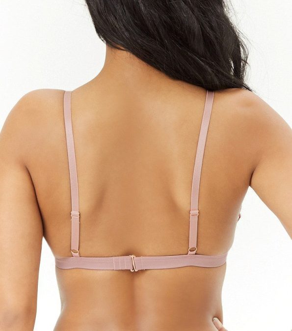 Bralette de encaje bordado festoneado
