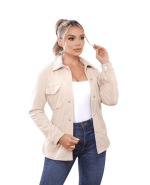 Chaqueta Con Broches Para Mujer