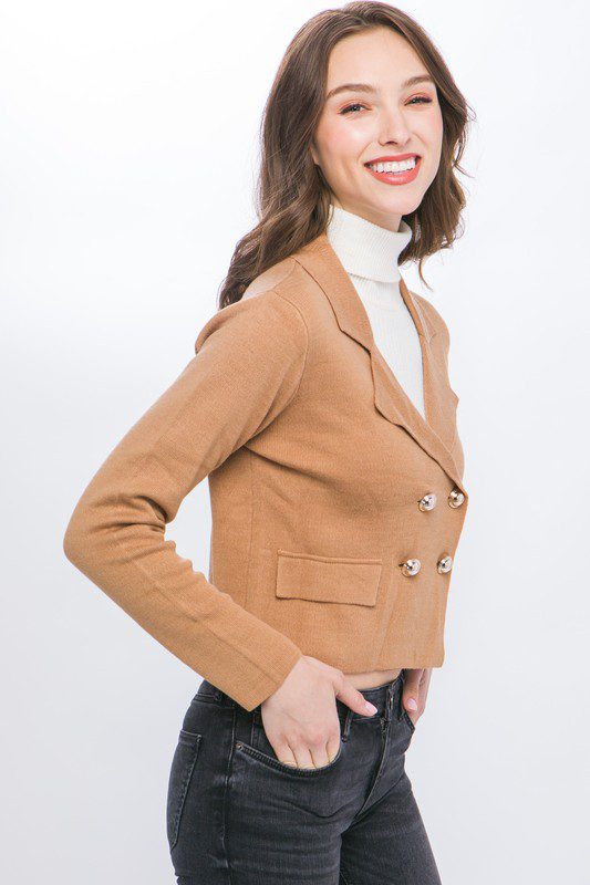 Cardigan casual de manga larga para mujer