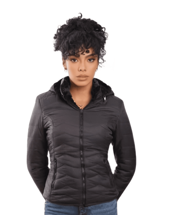 Chaqueta Impermeable Doble Faz Para Mujer
