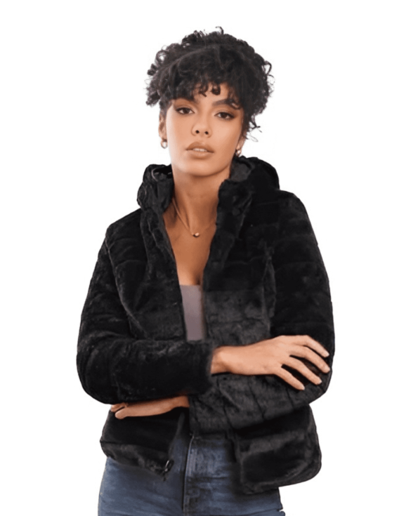 Chaqueta Impermeable Doble Faz Para Mujer