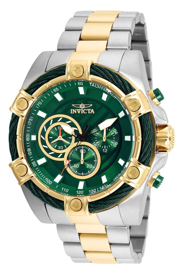 Reloj de hombre Invicta Bolt - 52 mm Acero/Oro (25519)