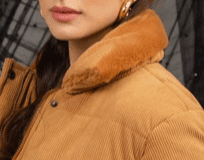 Chaqueta de mujer cardigan acolchada