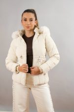 Chaqueta Corta Impermeable Para Mujer