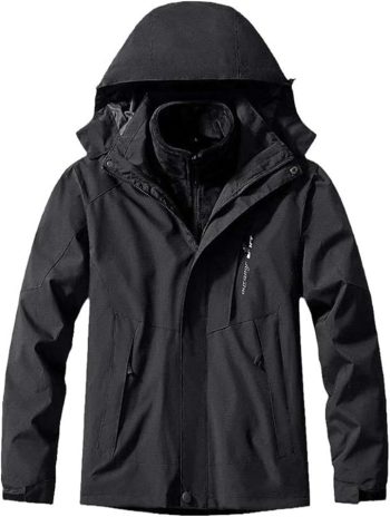 Chaqueta Hombre Impermeable Dos Piezas