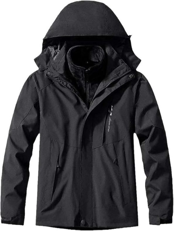 Chaqueta Hombre Impermeable Dos Piezas