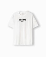 Camiseta de algodon unisex stay strong