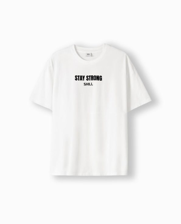 Camiseta de algodon unisex stay strong