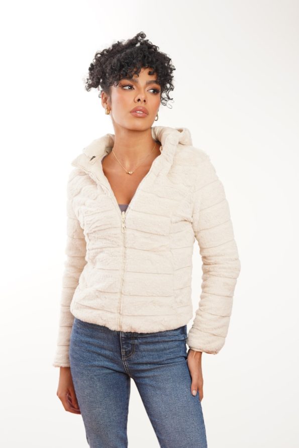 Chaqueta Impermeable Doble Faz Para Mujer