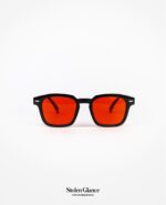 Gafa de sol lentes rojos