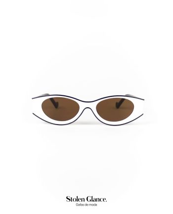 Gafas de moda marco acetaco lente marron
