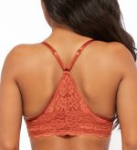 Bralette de encaje ondulado