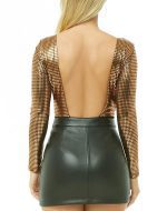 Body recortado geometrico metálico