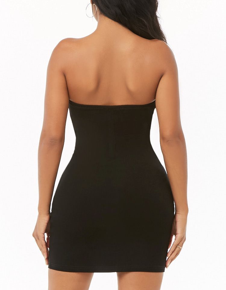 Vestido tubo con cremallera