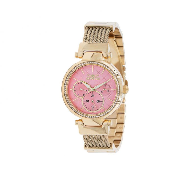 Reloj de mujer Invicta Angel 39351 - 36 mm dorado rosado