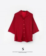 Blusa Roja Tres Cuartos