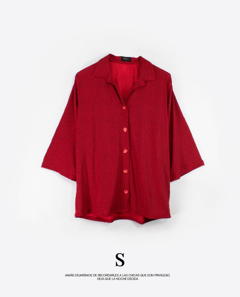 Blusa Roja Tres Cuartos