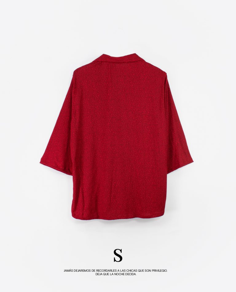 Blusa Roja Tres Cuartos