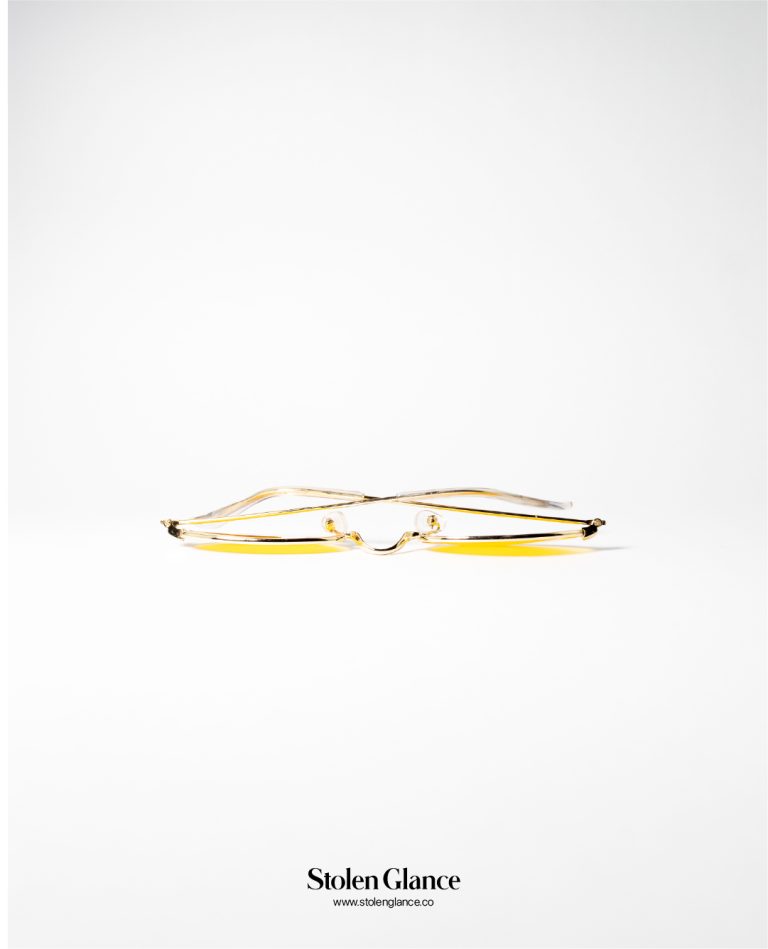 Gafas de moda lente amarillo