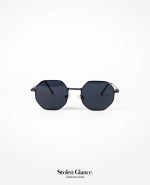 Gafas negras marco negro delgado