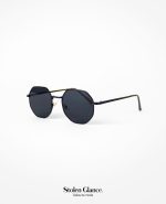 Gafas negras marco negro delgado