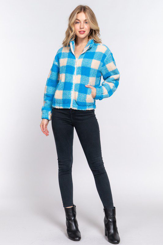 Chaqueta De Piel Sintética Con Estampado