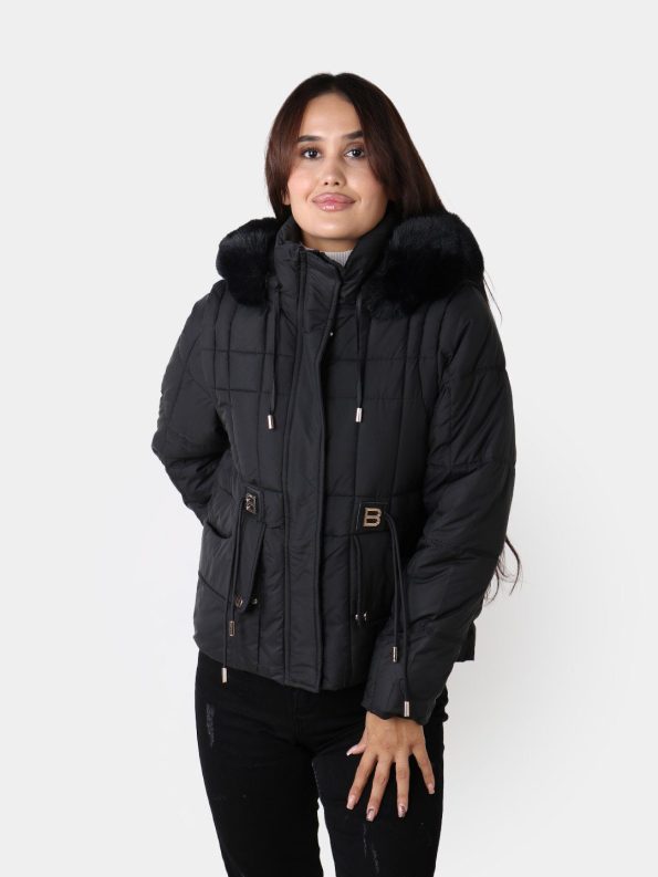 Chaqueta Impermeable Acolchada Para Mujer