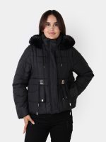 Chaqueta Impermeable Acolchada Para Mujer